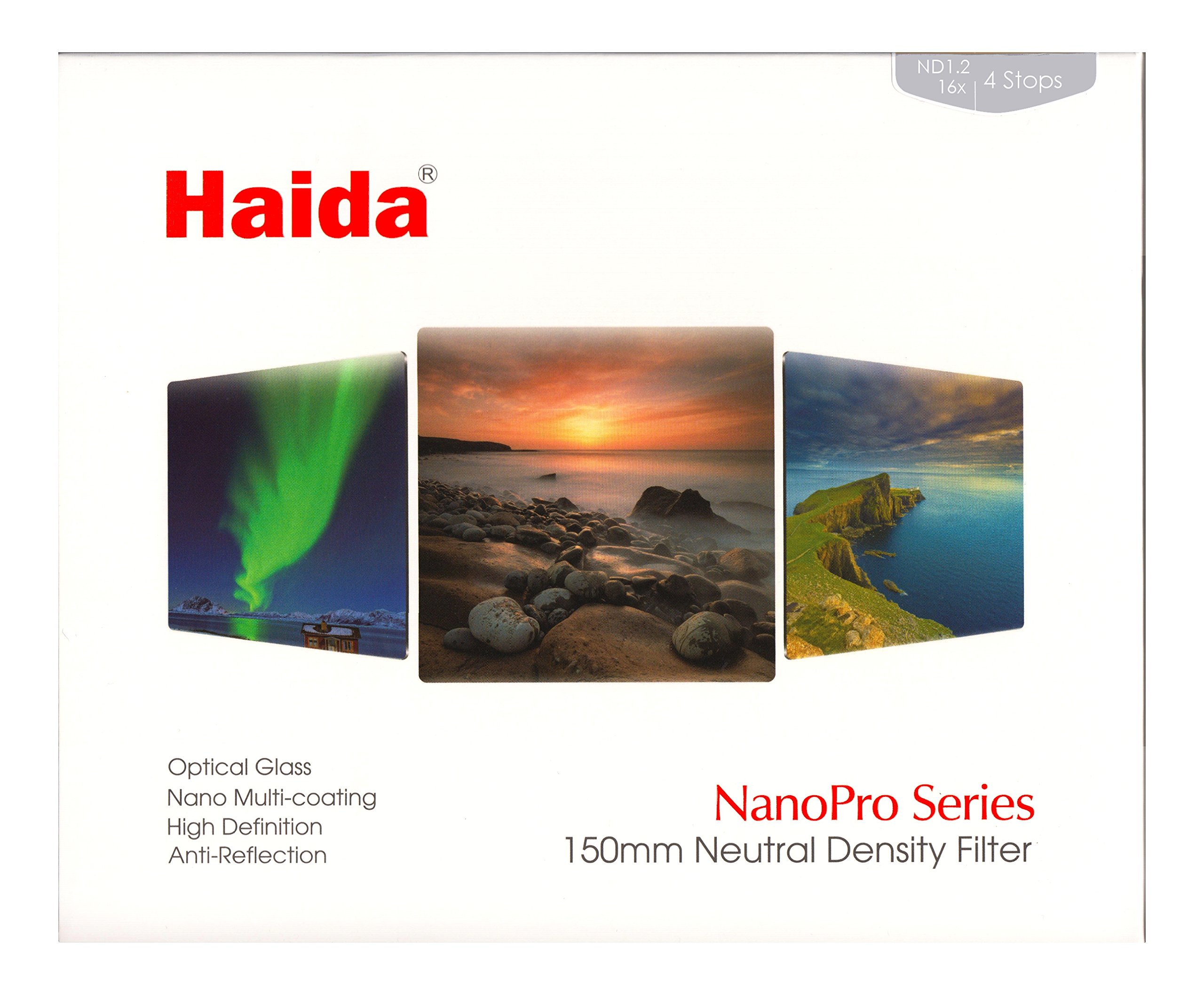 Haida NanoPro 150mm MC Neutral Density ND16 Optical Glass Filter 4 Stop HD3323