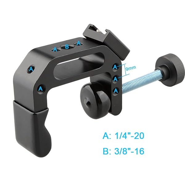 CAMVATE CAMVATE C-Clamp Desktop Mount Holder Stand with Articulated Cold Hot Shoe for Photography and Videography - View 3 of 8