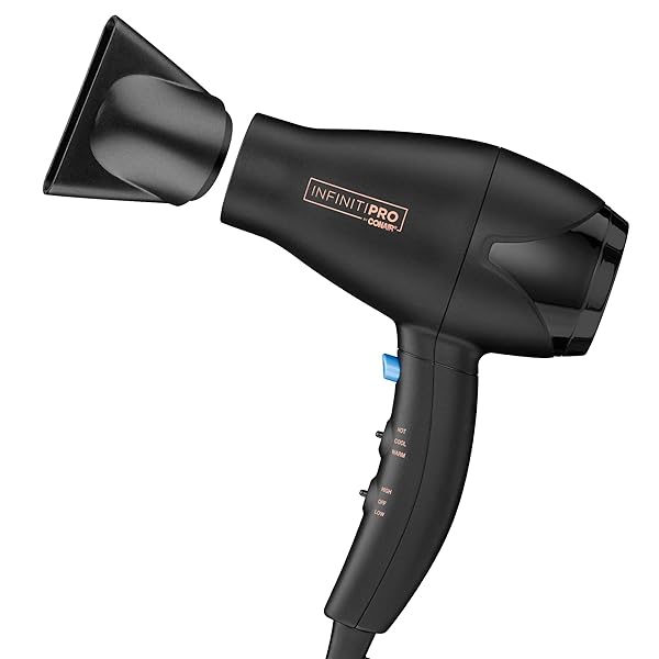 Conair INFINITIPRO BY CONAIR Travel Hair Dryer Compact Lightweight Professional AC Motor for Fast Drying on the Go