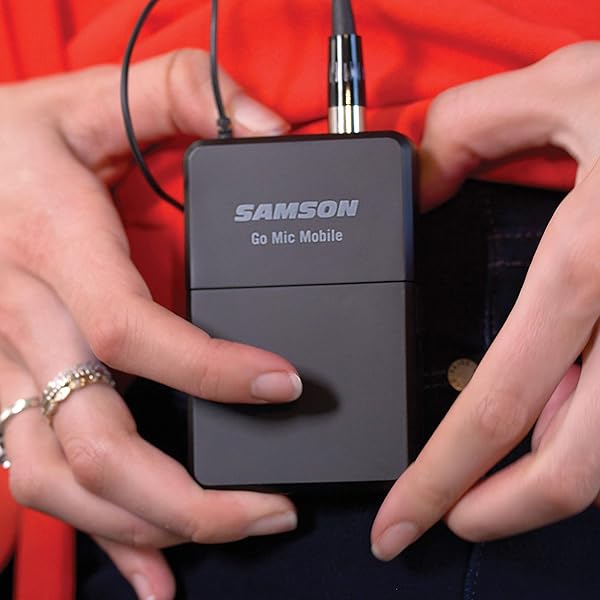 SAMSON Samson Go Mic & Mobile Beltpack Transmitter with LM8 Lavalier Mic - Ultimate Portable Audio Solution - View 6 of 6
