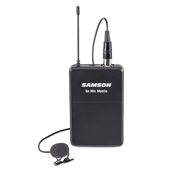 SAMSON Samson Go Mic & Mobile Beltpack Transmitter with LM8 Lavalier Mic - Ultimate Portable Audio Solution - View 2 of 6