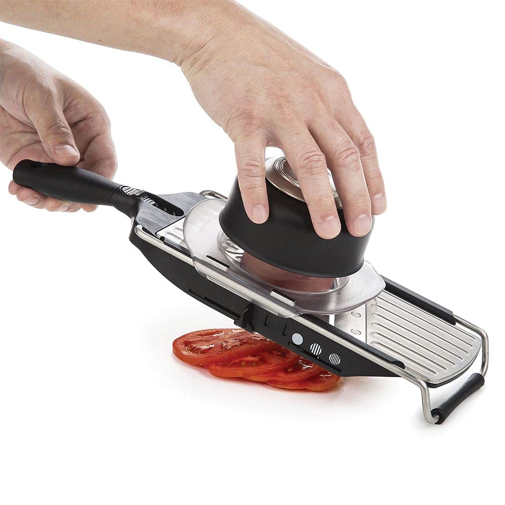 PL8 PL8 Professional Slicer Adjustable 3-in-1 Tool with Stainless Steel Blades Safety Hand Guard and Soft Grip Handle for Effortless Slicing - View 3 of 5