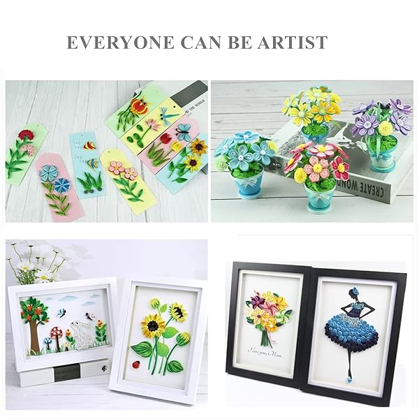 YURROAD YURROAD 19pcs Paper Quilling Tools Kit: Slotted Pen, Board, Comb & More for DIY Crafts - View 10 of 10