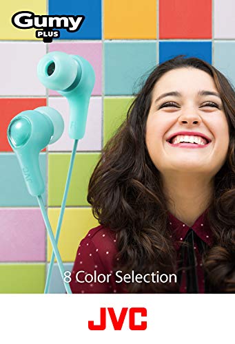 JVC JVC Gumy HAFX7G Green Earbuds: Powerful Sound & Comfortable Fit with Silicone Ear Pieces S/M/L - View 3 of 6