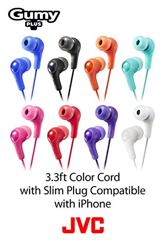 JVC JVC Gumy HAFX7G Green Earbuds: Powerful Sound & Comfortable Fit with Silicone Ear Pieces S/M/L - View 5 of 6