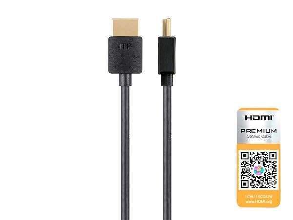 Monoprice Monoprice 4K Certified Slim HDMI Cable - 2ft, 18Gbps, 60Hz, HDR - Premium Quality for Ultimate 4K Experience - View 2 of 11