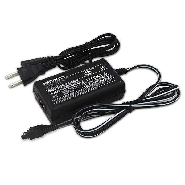 ZIQIAN AC Power Adapter Charger for Sony Handycam DCR-HC21, HC26, HC28, HC30, HC32, HC36, HC38, HC42, HC52, HDR-HC3, HC5, HC7, HC9
