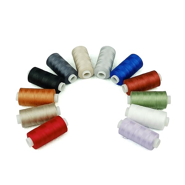Simthread Simthread 12 Multi-Color Cotton Quilting Thread - 550 Yards Each for All Sewing Projects - View 3 of 7
