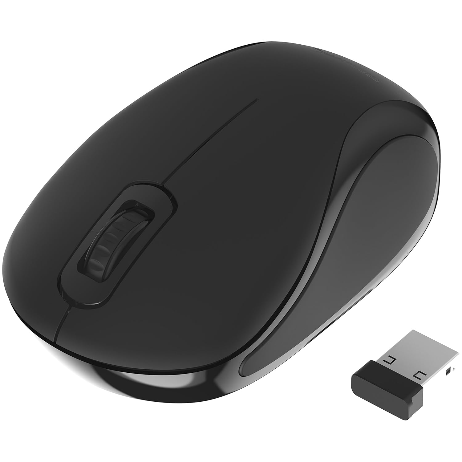 SABRENT Mini Travel Wireless Mouse 24GHz with Nano Receiver Compact Design for Easy Portability