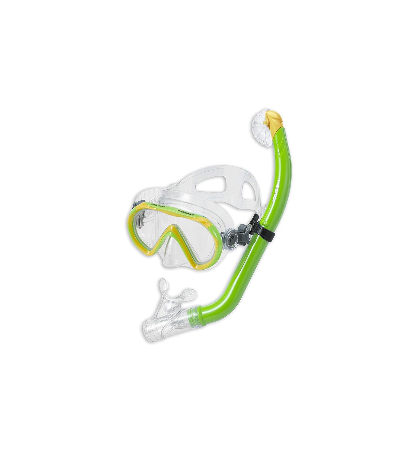 HEAD Mares Italian Collection Premium Youth Sea Pals Kids Snorkel Set with Ultra-Clear Tempered Glass Lens for Snorkeling Fun - View 2 of 3