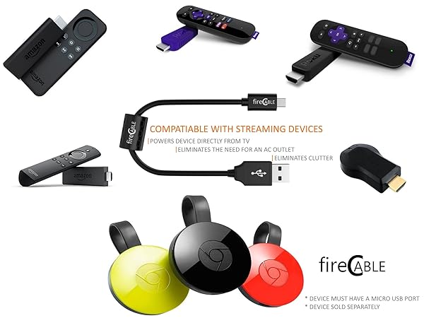 GuideLine Pro FireStick Micro USB Power Cord High Quality Cable for Fire Stick Accessories by fireCable - View 5 of 8