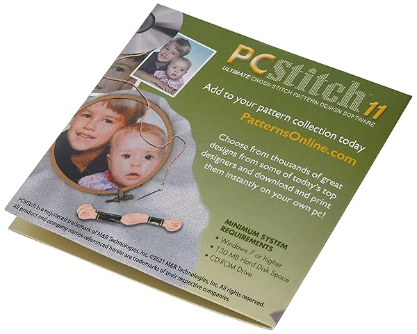 M & R Technologies MR Technologies PC Stitch Cross Stitch Software Version 11 for Easy and Creative Stitching Projects - View 3 of 4