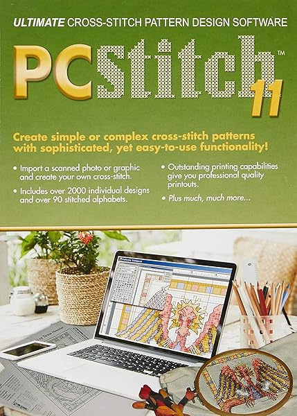 M & R Technologies MR Technologies PC Stitch Cross Stitch Software Version 11 for Easy and Creative Stitching Projects - View 4 of 4