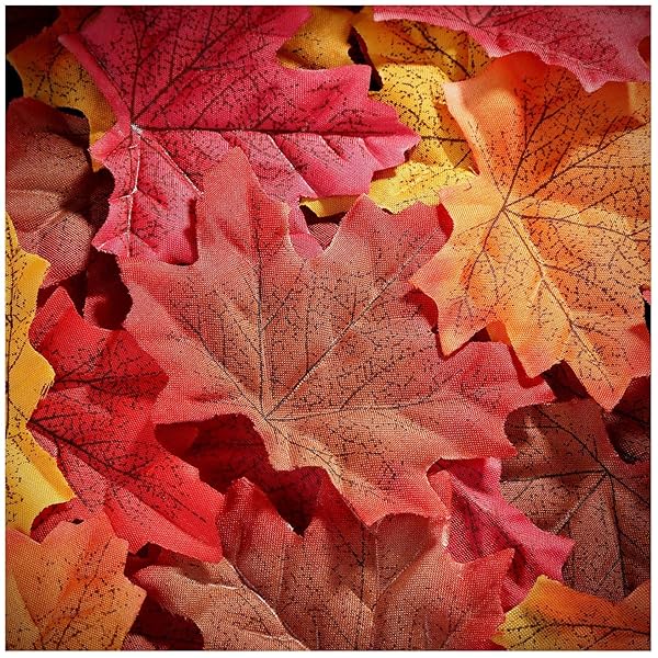 Whaline Whaline 300-Piece Artificial Autumn Maple Leaves for Weddings, Scrapbooking & Thanksgiving Decor