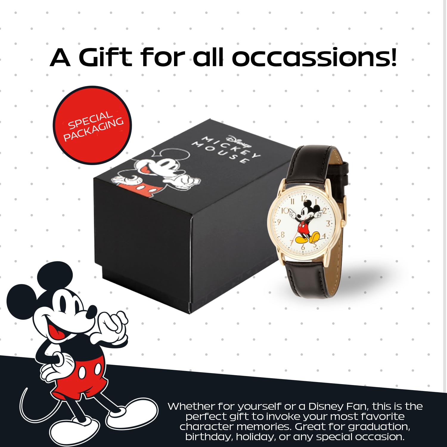 Disney Men's Mickey Mouse Quartz Metal Casual Watch Black WDS000405 - View 6 of 6