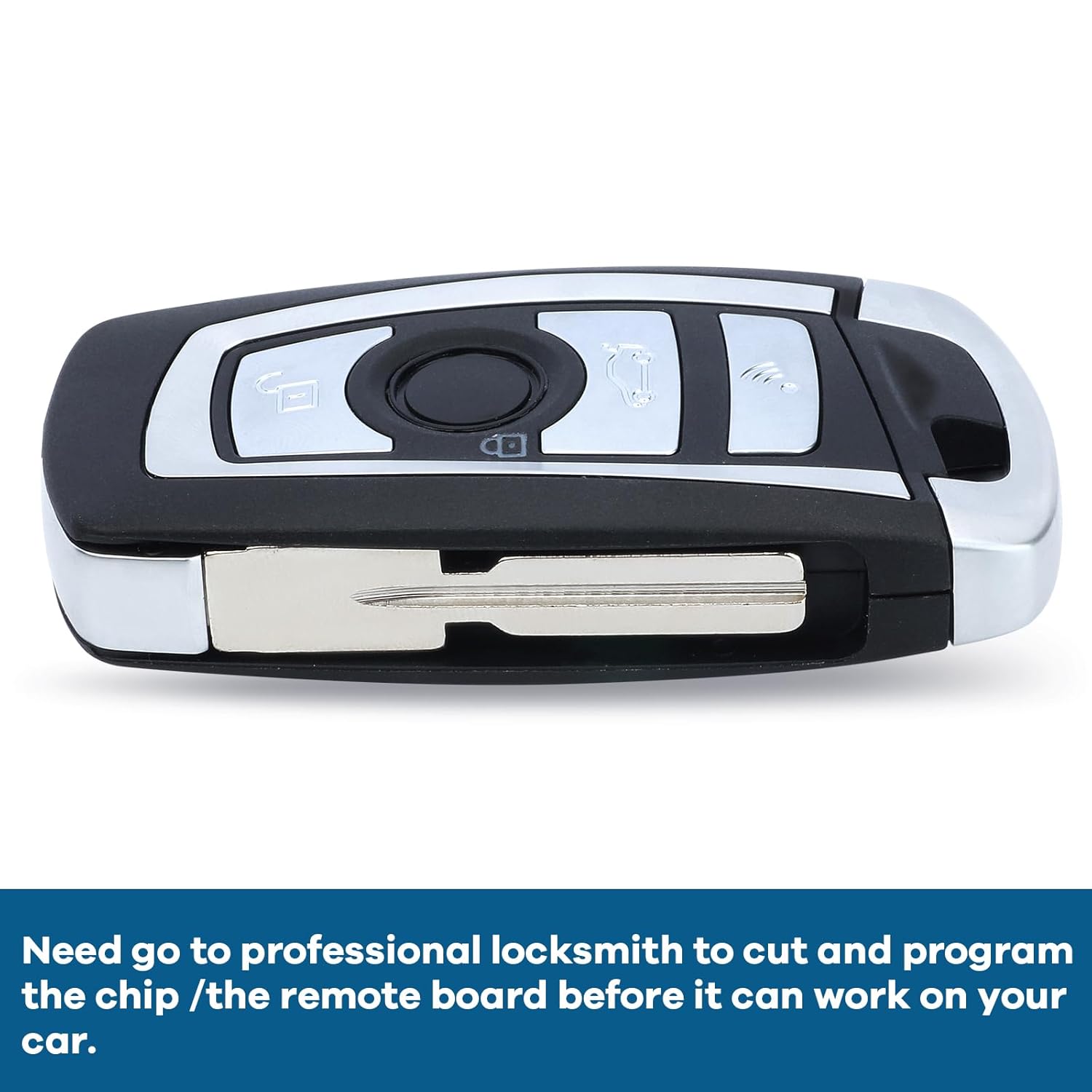 Keyecu Keyecu EWS Modified Flip Remote Key 315MHZ ID44 for BMW 3 5 7 Series HU58 1998 to 2005 - View 5 of 6