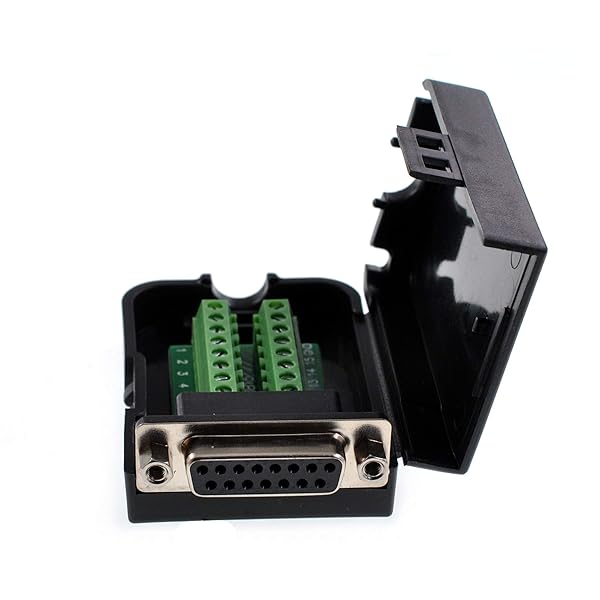 Oiyagai Oiyagai DB15 Female 15Pin Connector Adaptor with Nut Terminal Breakout Board Signal Module Case Free Welding - View 8 of 9