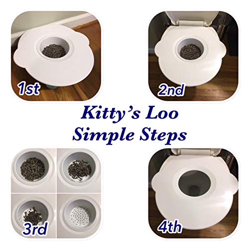 Kitty's Loo Cat Toilet Training Kit by Kitty's Loo Original Trainer Seat American Made Portable Durable Reusable - View 2 of 7