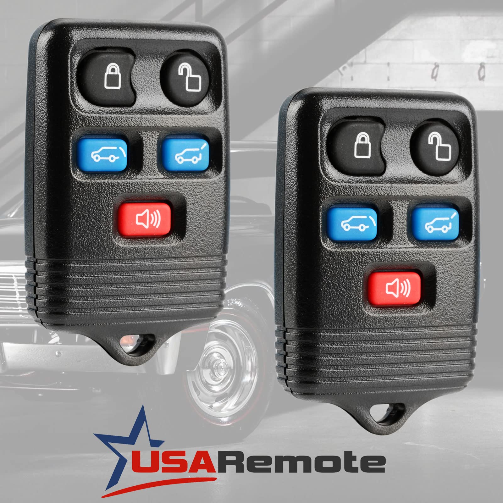 Car Key Fob Keyless Entry Remote Set of 2 for 2003-2010 Ford Expedition and 2008-2010 Lincoln Navigator CWTWB1U551 - View 2 of 6