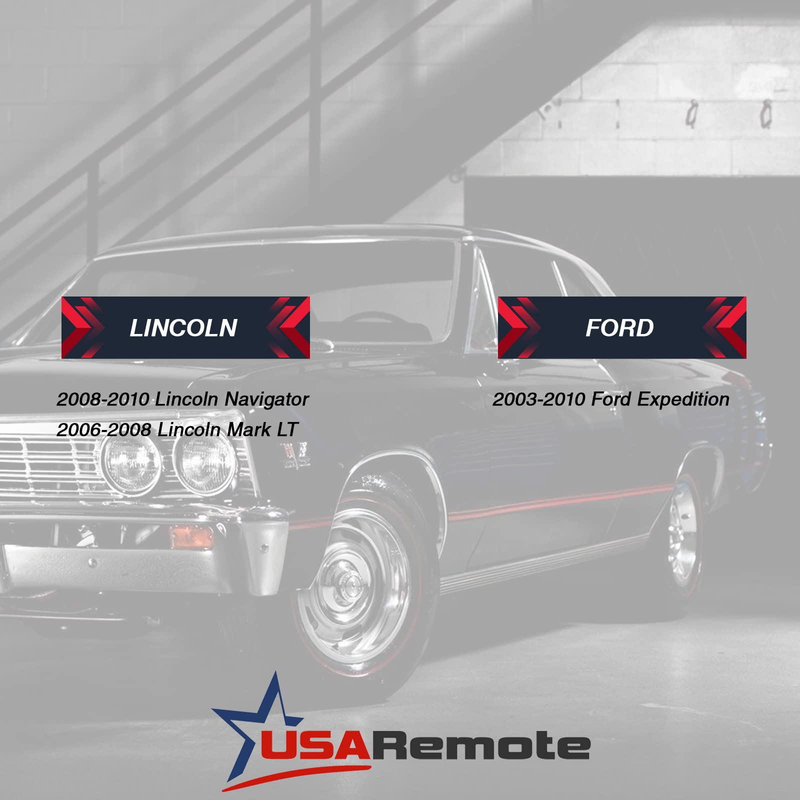 Car Key Fob Keyless Entry Remote Set of 2 for 2003-2010 Ford Expedition and 2008-2010 Lincoln Navigator CWTWB1U551 - View 4 of 6