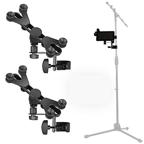 Hola! Music Pack of 2 Hola! Music HM-MTH Microphone Stand & Tablet Holder - Fits 6-15 Inch Devices