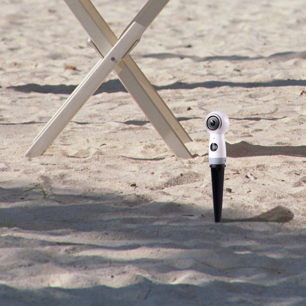 HOLACA Spike Pole Mount Ground Stake for Insta360 One R Samsung Gear 360 2017 Edition 360fly Ricoh Theta V SC2 M15 LG 360 Nikon Keymission Garmin Virb 360 - View 4 of 7