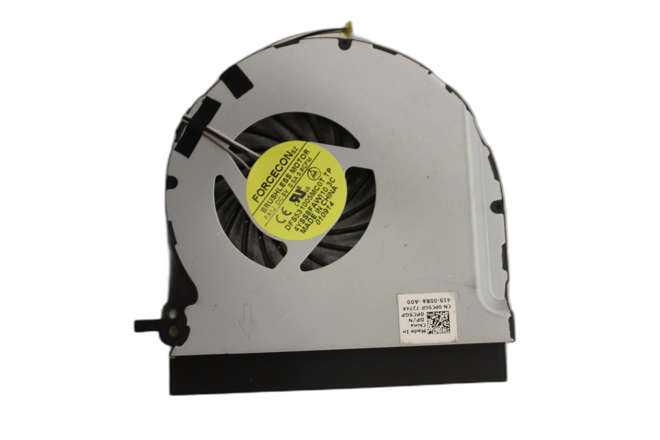 iiFix CPU Cooling Fan for Dell XPS 15Z L511Z PC5GP 0PC5GP DFS531005MC0T FA1J 5mm Wire 3-wire 3-pin Connector - View 3 of 5