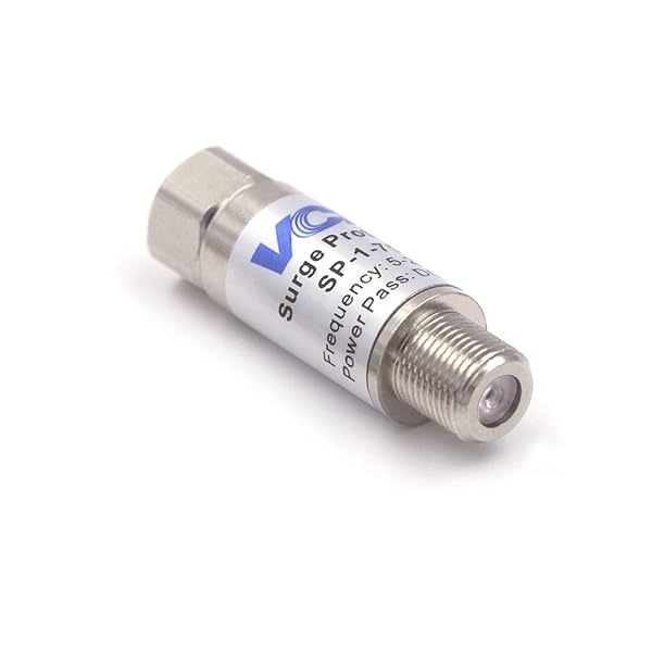 VCE VCE Coaxial Surge Lightning Protector 75 Ohm for TV Antenna & Satellite - 2 Pack, 5-2500MHz - View 7 of 7