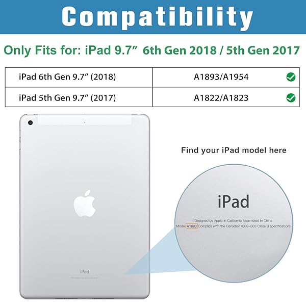 ProCase ProCase Ultra Slim Lightweight iPad Case 9.7 Inch 2017 Smart Cover with Translucent Back Auto Sleep Wake Feature Gold - View 3 of 9