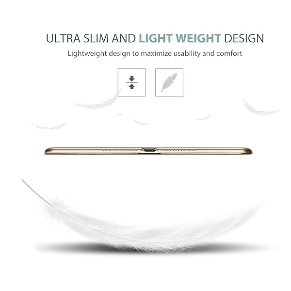 ProCase ProCase Ultra Slim Lightweight iPad Case 9.7 Inch 2017 Smart Cover with Translucent Back Auto Sleep Wake Feature Gold - View 6 of 9