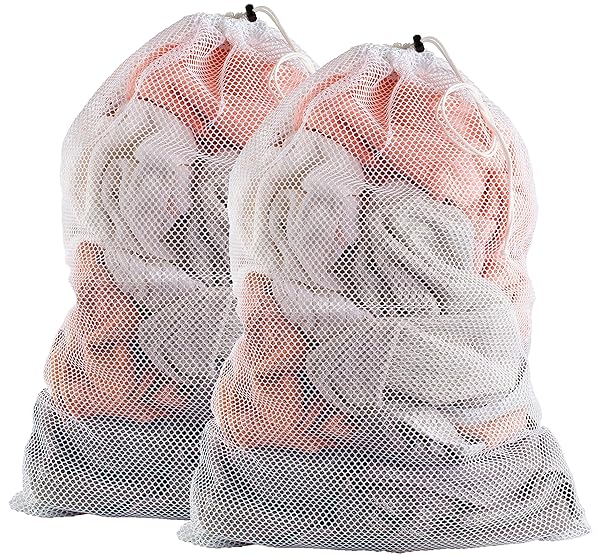 Handy Laundry "Durable Mesh Laundry Bag with Drawstring - 24"x36" for College Dorms, Apartments & Laundromats - Machine Washable & Spacious Storage"