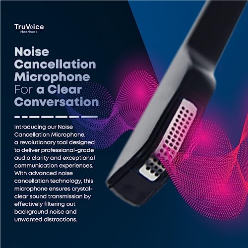 TruVoice Deluxe Double Ear Noise Canceling Headset for Call Center Office Compatible with Cisco 6000 7800 8000 Series Phones - View 5 of 7