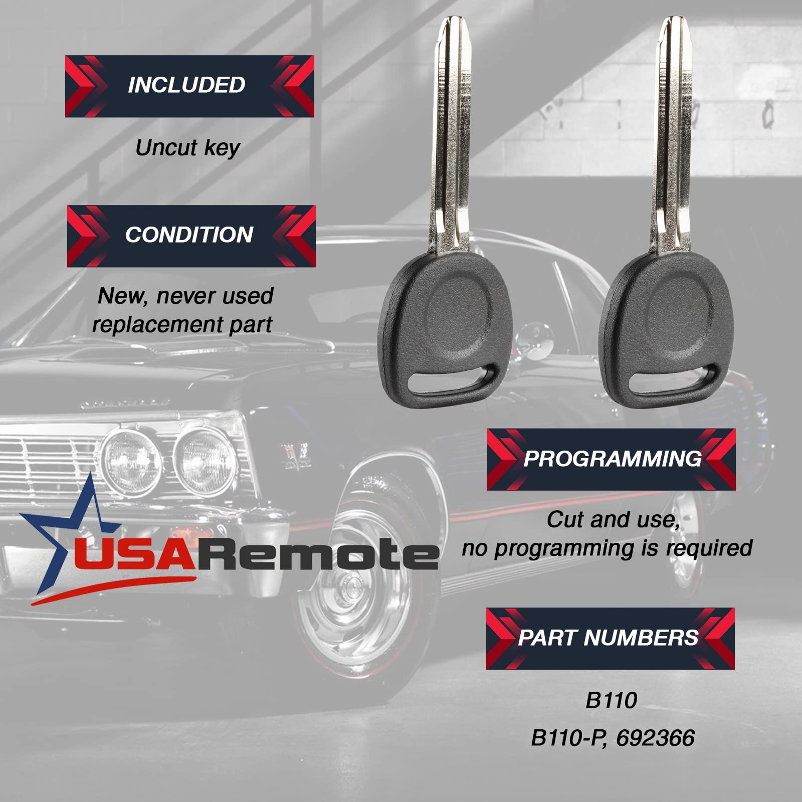 Key Fob Remote for 2001 2002 Cadillac Escalade Chevy Avalanche S10 Silverado Suburban Tahoe GMC Sierra Sonoma Yukon Set of 2 - View 6 of 9