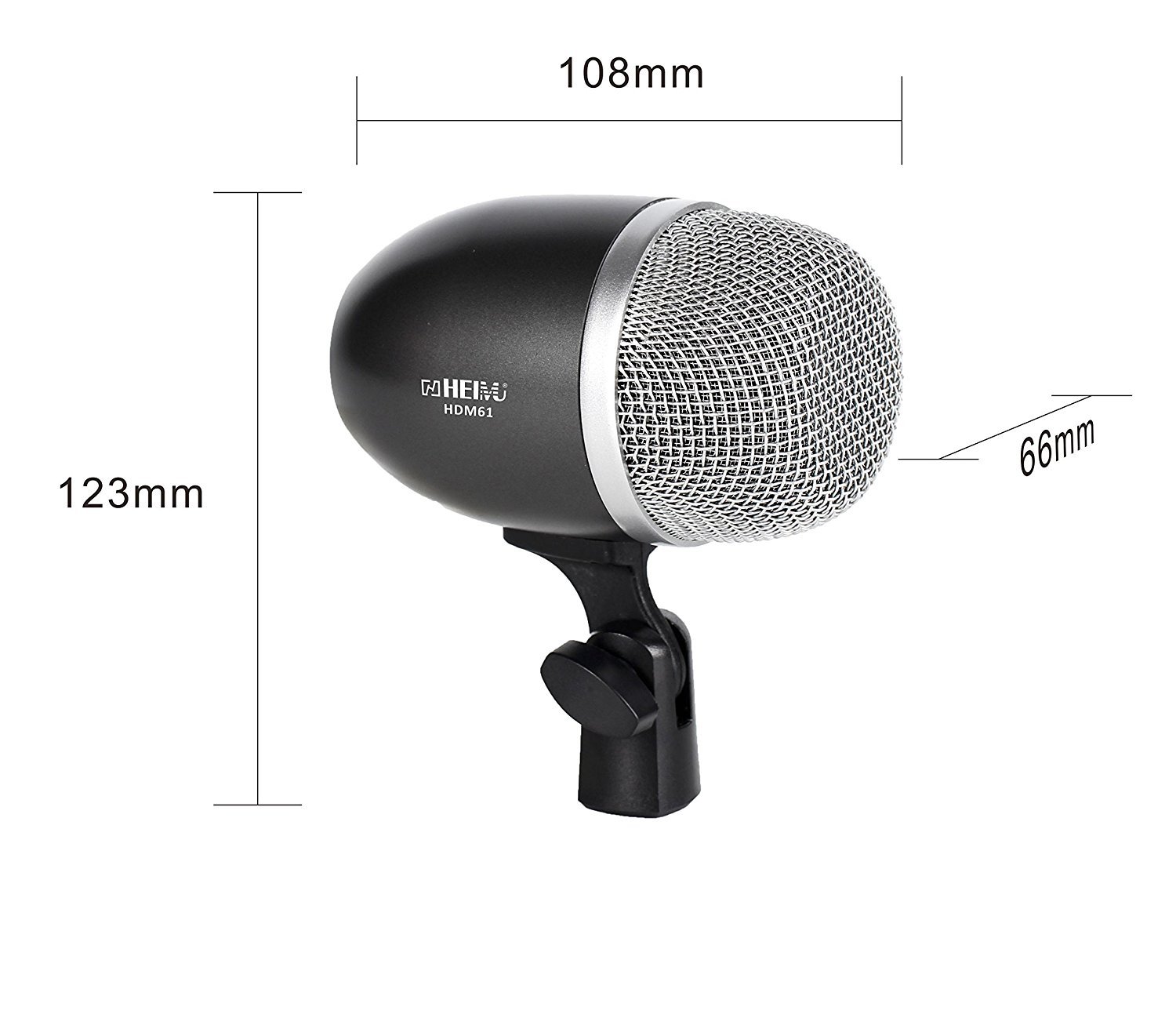 HEIMU Heimu Bass Drum Microphone Big Drum Mic for Professional Sound Quality and Performance - View 5 of 5