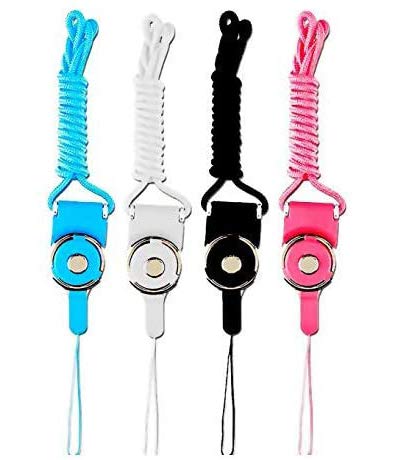 iBarbe iBarbe 4Pack Universal Cell Phone Neck Lanyard Strap Nylon Necklace Rope for Smartphones and Keys