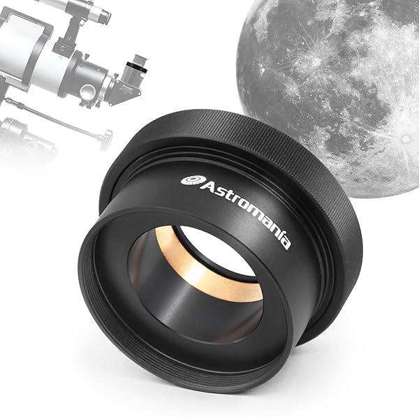"Astromania 1.25" / 2" Twist-Lock Adapter: Securely Center Your Eyepieces for Optimal Viewing"