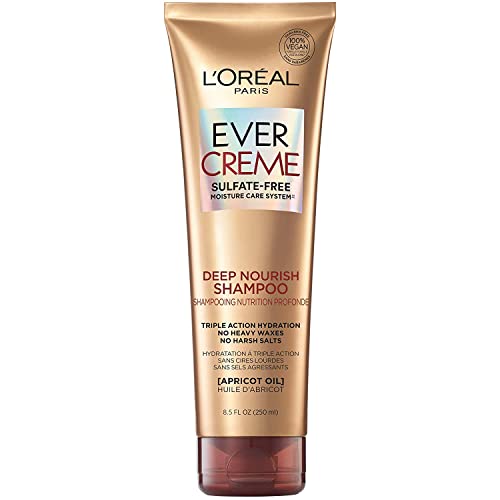 L'Oreal Paris L'Oreal Paris EverCreme Sulfate Free Deep Nourish Shampoo 8.5 oz - Pack of 2 for Ultimate Hair Care