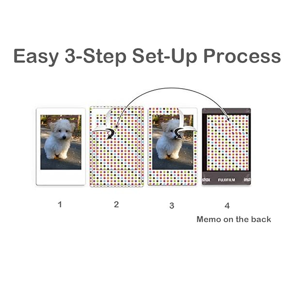 FoRapid FoRapid 20 Sheets Creative Film Decor Border Sticker for FujiFilm Mini 9 8 7s 25 50s 90 Vivid Color Pattern for Instant Photos - View 5 of 6