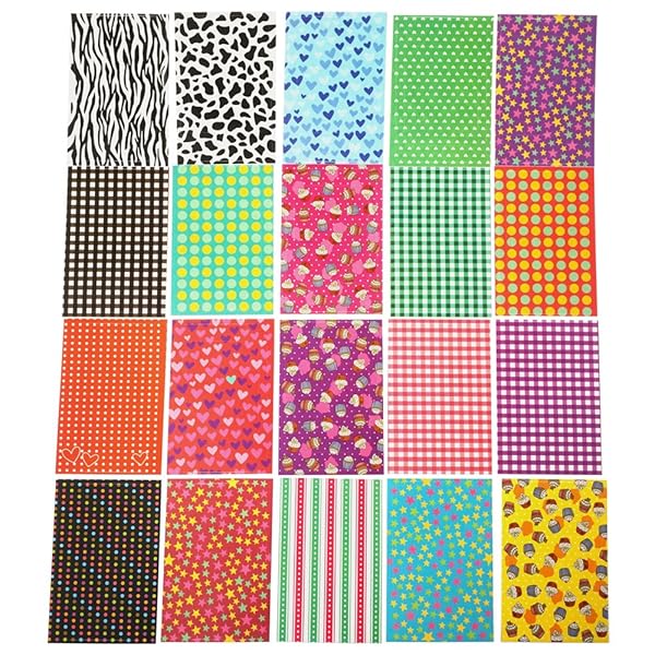 FoRapid FoRapid 20 Sheets Creative Film Decor Border Sticker for FujiFilm Mini 9 8 7s 25 50s 90 Vivid Color Pattern for Instant Photos