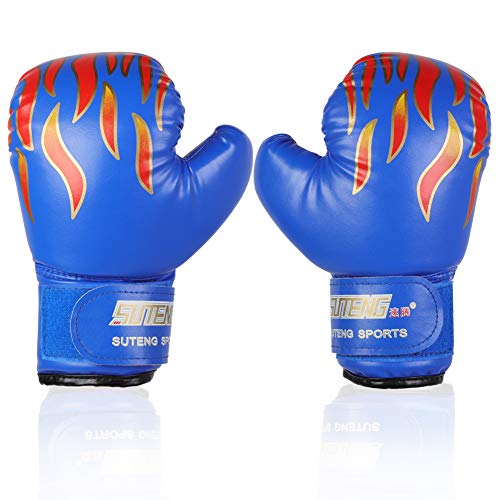 Kids Boxing Gloves for Ages 3-12 Youth Sparring Punching Training Gloves in Blue and Pink Children's Sports Equipment