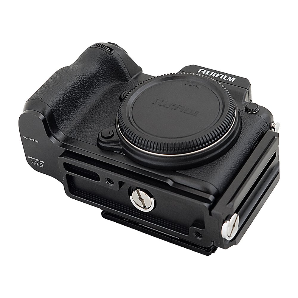 Fotodiox Exxy L-Bracket for Fujifilm GFX 50S All Metal Black Camera Hand Grip for Arca Swiss Quick Releases by Fotodiox Pro - View 5 of 9