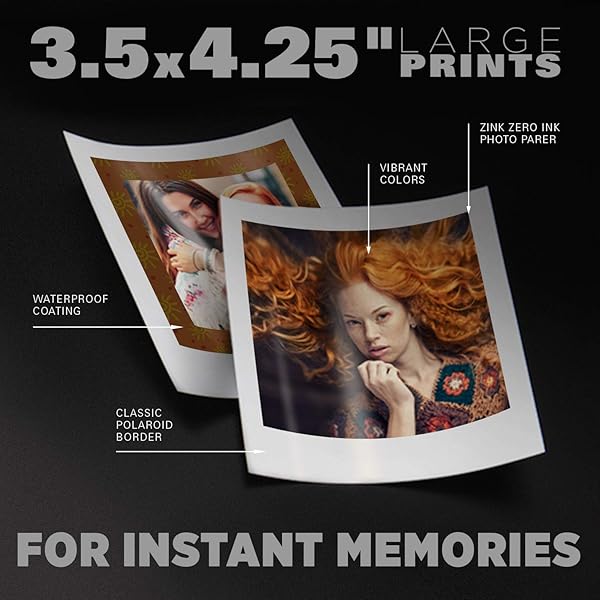 Zink Zink Polaroid Premium 3.5 x 4.25 Inch Photo Paper 20 Sheets for Pop Instant Camera - View 4 of 9