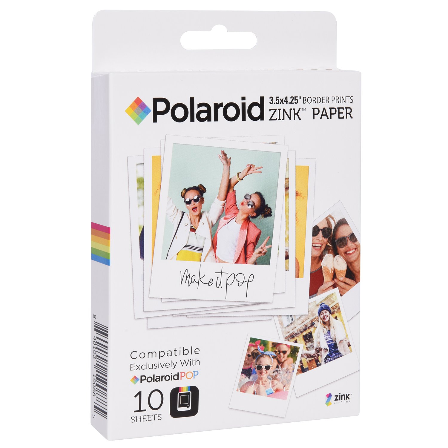 Polaroid Polaroid Premium Zink Photo Paper 3.5 x 4.25 inch 10 Sheets for Polaroid POP Instant Camera - View 6 of 7