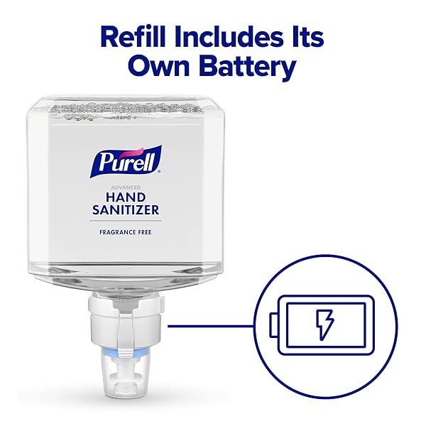 Purell PURELL ES8 Automatic Hand Sanitizer Dispenser - Energy-on-the-Refill, 1200 mL, White - Pack of 1 (Model 7720-01) - View 5 of 10