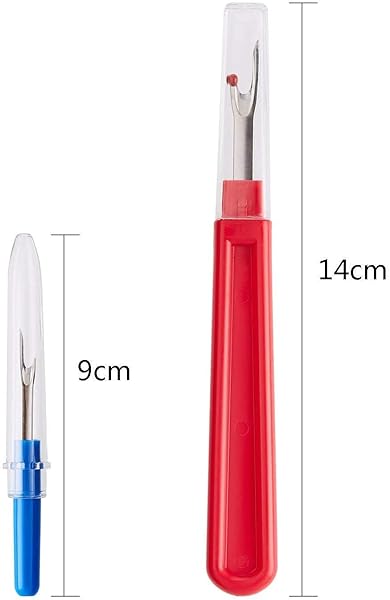 CampTek Seam Ripper & Thread Remover Kit: 2 Big & 2 Small Unpickers + Scissors for Easy Stitch Removal - Multi-Color Tools - View 5 of 8