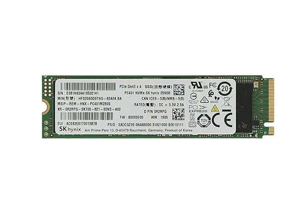 SK Hynix 256GB M.2 NVMe PCIe SSD HFS256GD9MND-5510A BA - High-Speed Storage Solution