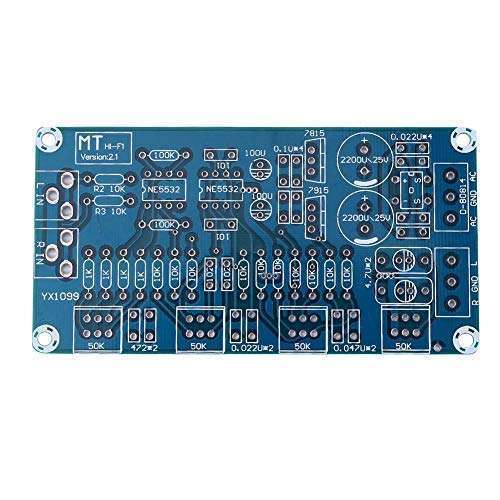 Walfront NE5532 Stereo Preamplifier Kit: DIY Volume Control with Treble, Midrange & Bass Tone Adjustments - View 3 of 10
