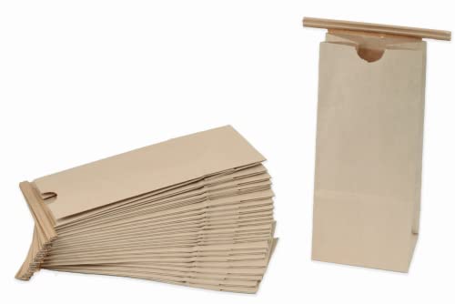 JA Kitchens JA Kitchens 50 Count 1/2 Pound Kraft Coffee Bags Brown for Fresh Flavorful Brews