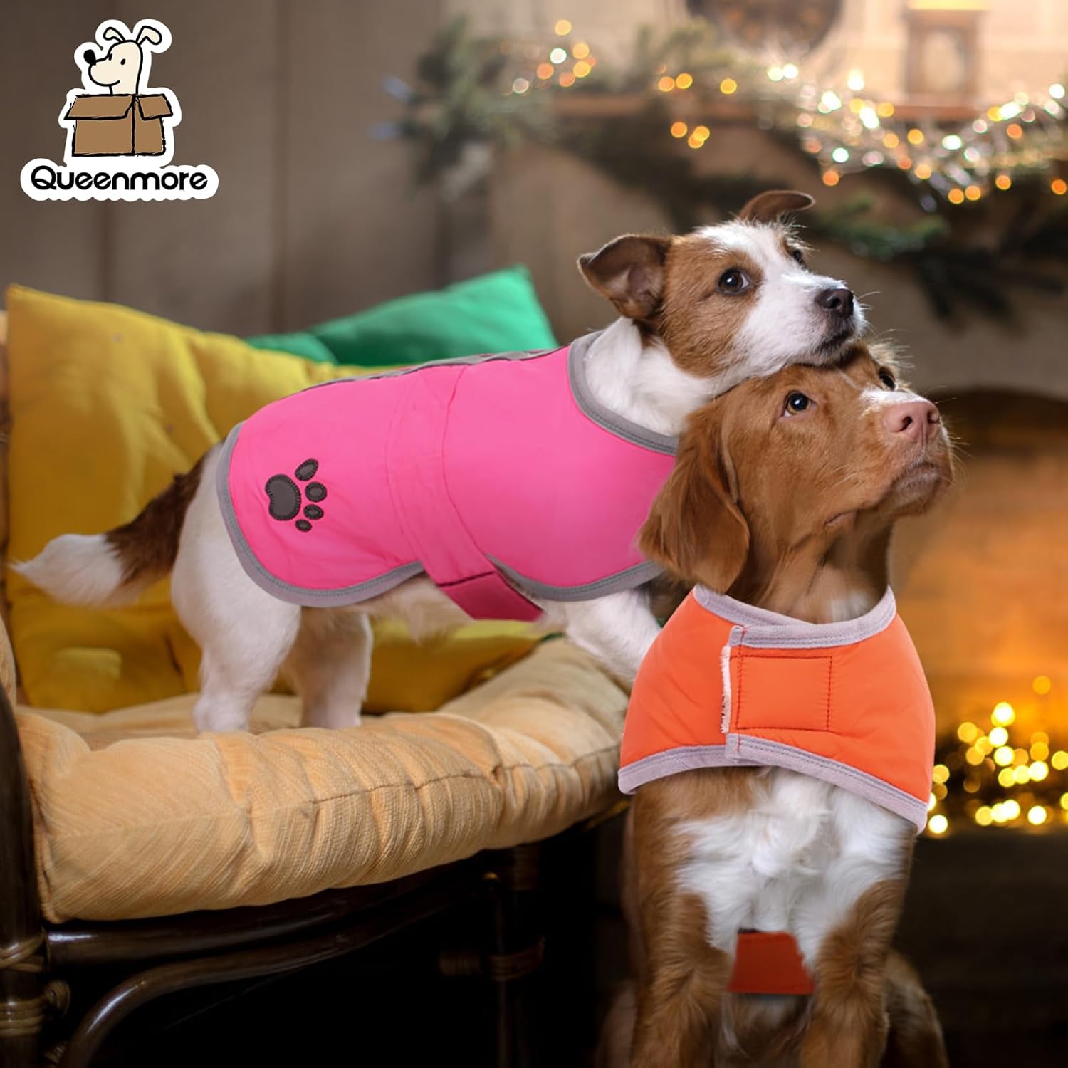 Queenmore Queenmore Reversible Winter Fleece Dog Coat Waterproof Pet Jacket for Cold Weather Available in Multiple Sizes - View 5 of 8