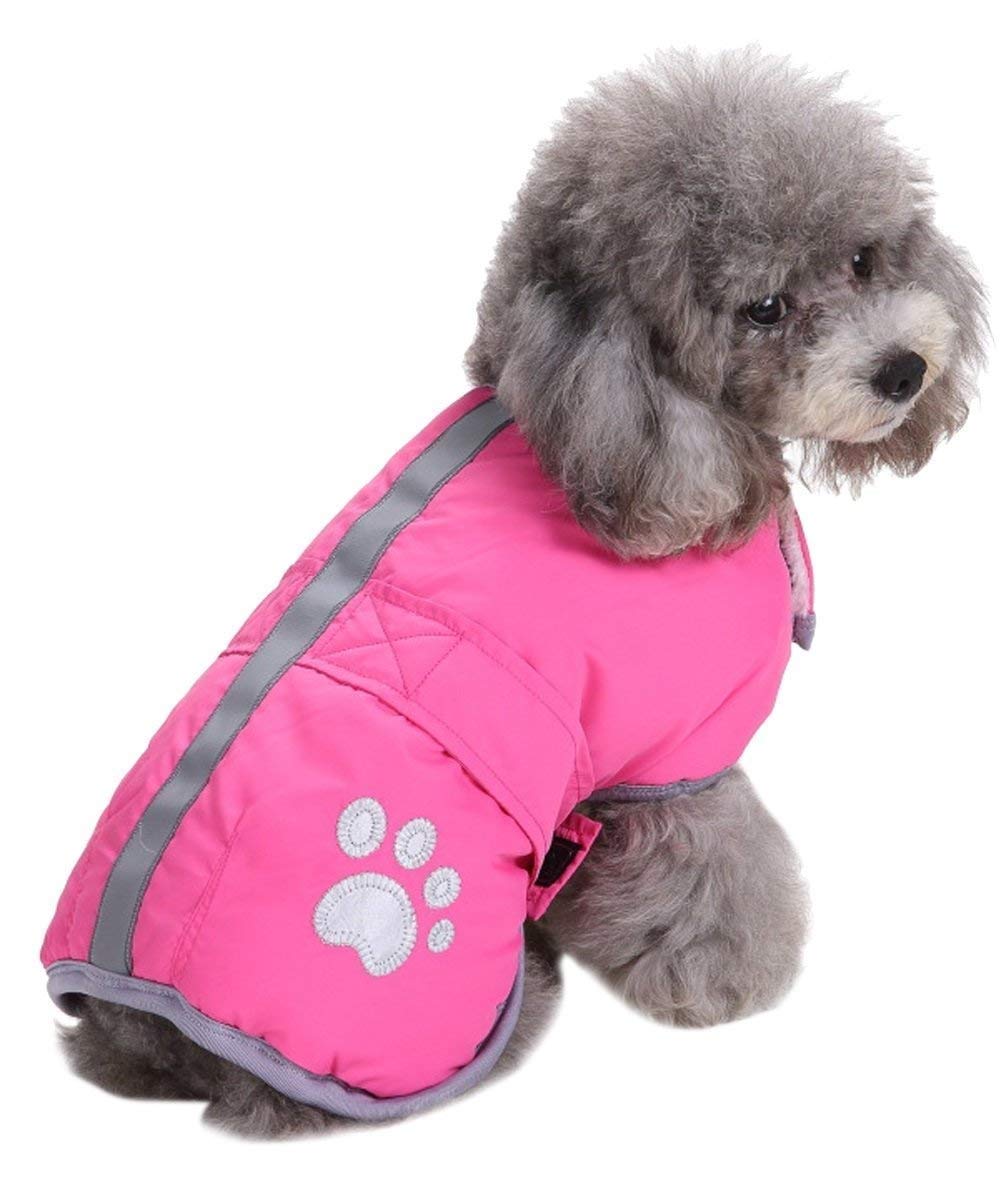 Queenmore Queenmore Reversible Winter Fleece Dog Coat Waterproof Pet Jacket for Cold Weather Available in Multiple Sizes